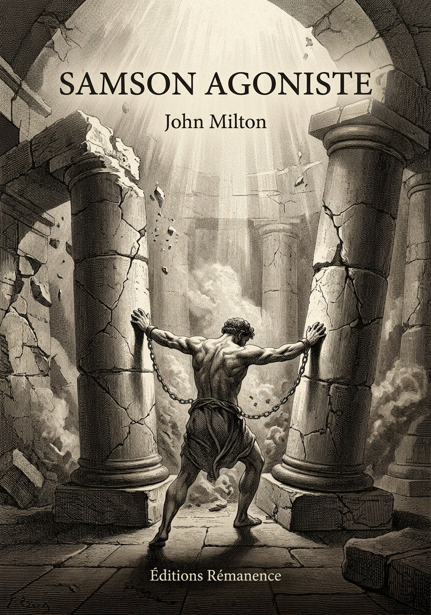 Livre Samson agoniste par John Milton - Couverture - Editions Remanence