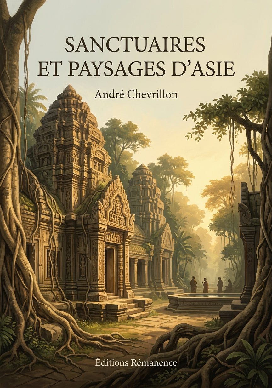Livre Sanctuaires et paysages d’Asie par André Chevrillon - Couverture - Editions Remanence