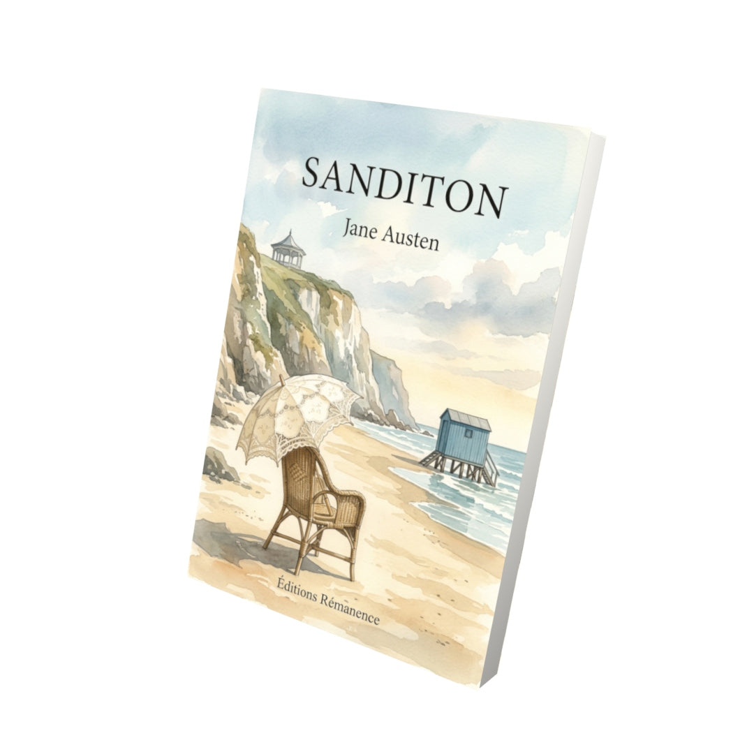 Livre Sanditon par Jane Austen - Vue 3D - Editions Remanence