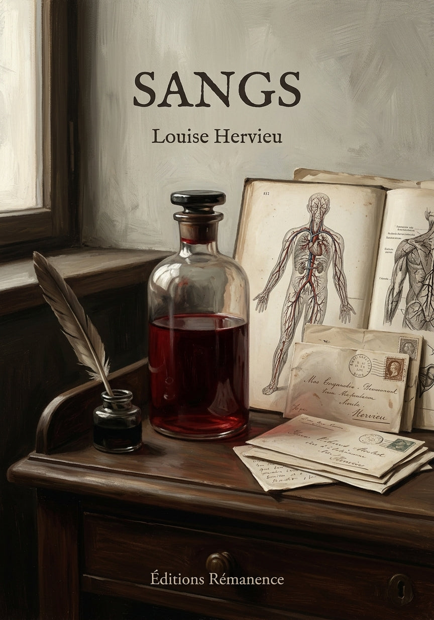 Livre Sangs par Louise Hervieu - Couverture - Editions Remanence