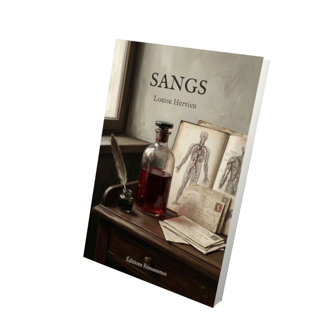 Livre Sangs par Louise Hervieu - Vue 3D - Editions Remanence