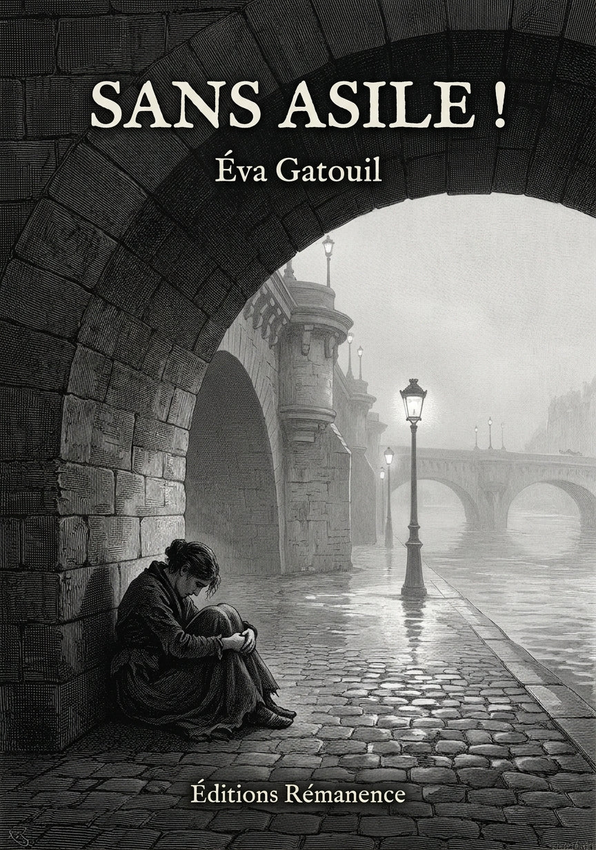 Livre Sans asile ! par Éva Gatouil - Couverture - Editions Remanence