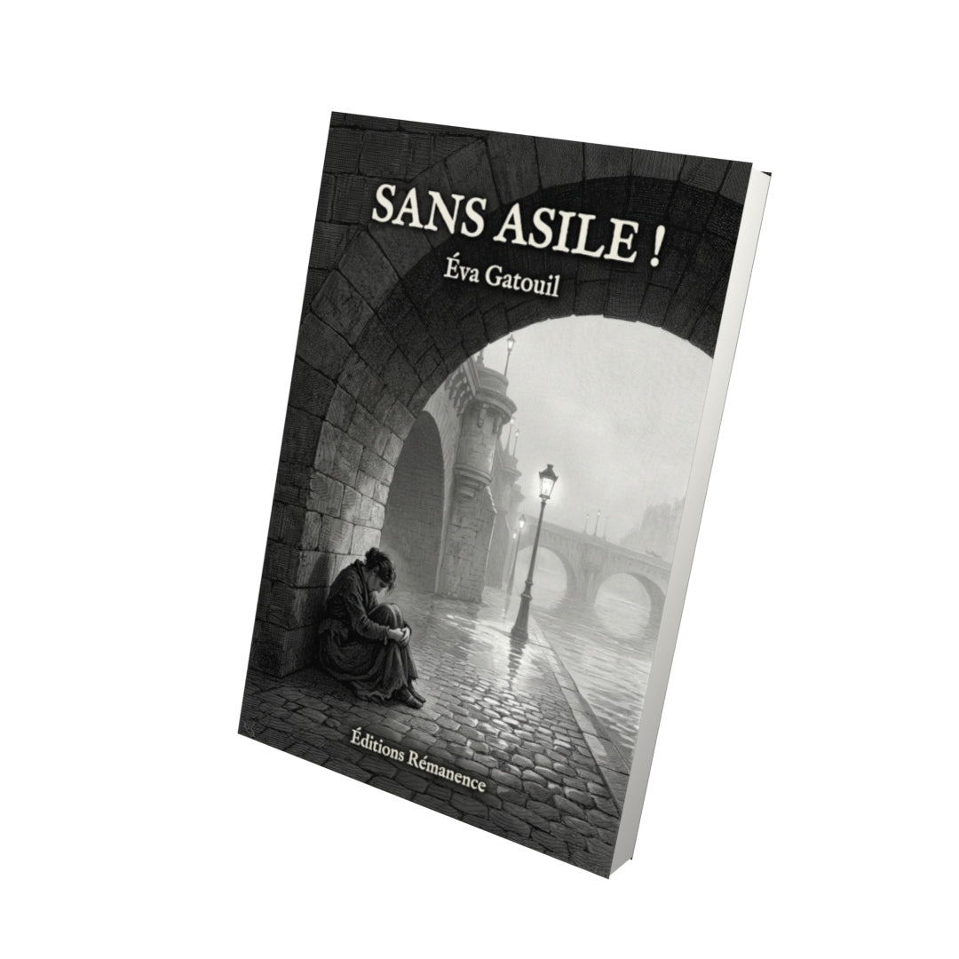 Livre Sans asile ! par Éva Gatouil - Vue 3D - Editions Remanence