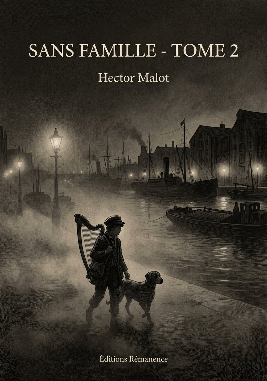 Livre Sans famille - Tome 2 par Hector Malot - Couverture - Editions Remanence