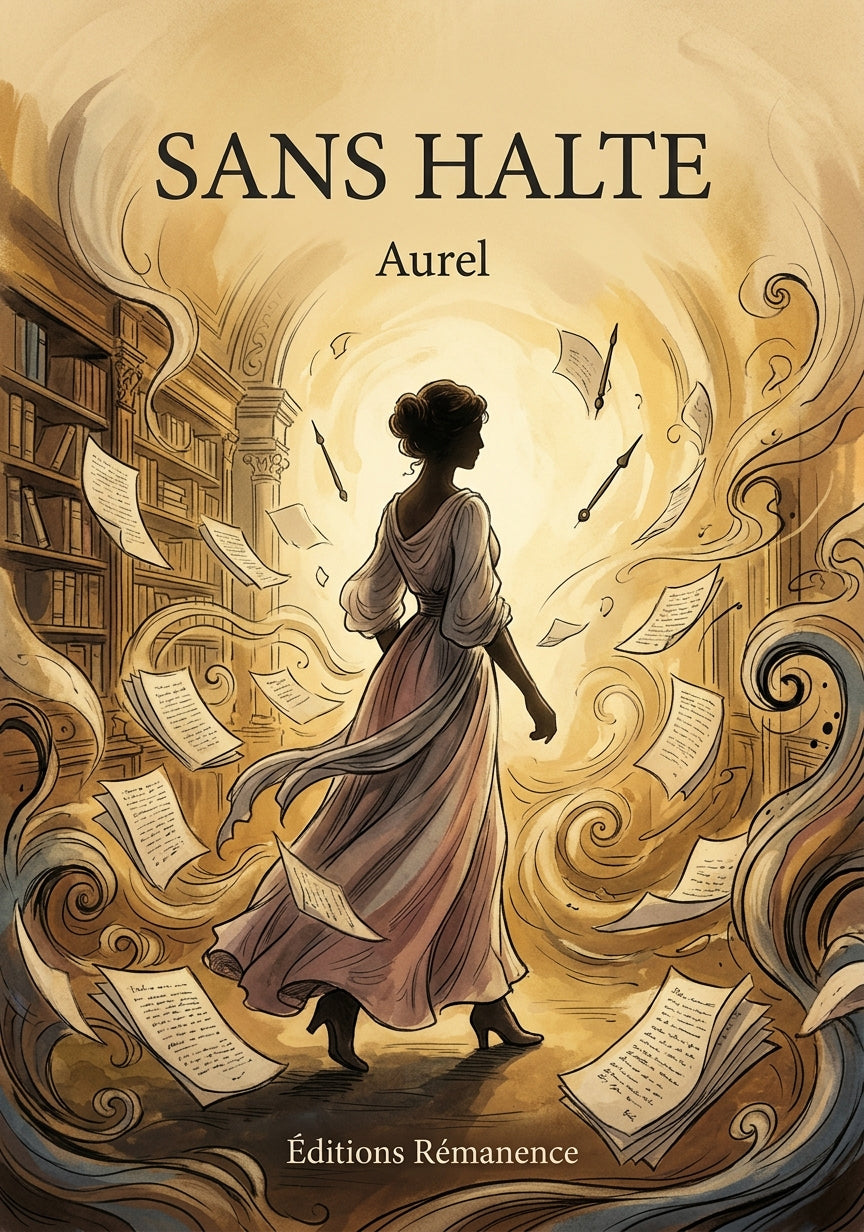 Livre Sans halte par Aurel - Couverture - Editions Remanence