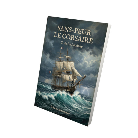 Livre Sans-peur le corsaire - G. de La Landelle - Vue 3D - Editions Remanence