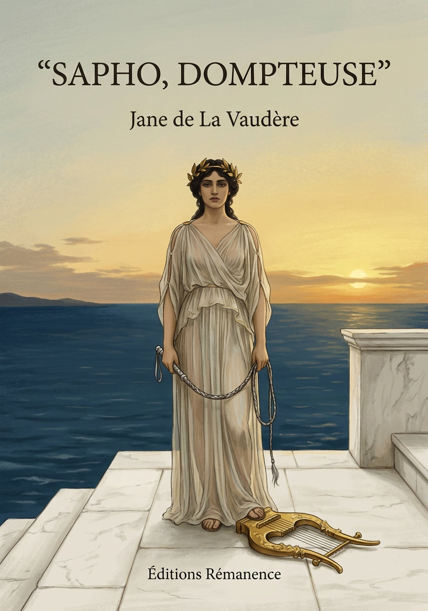 Livre Sapho, dompteuse par Jane de La Vaudère - Couverture - Editions Remanence