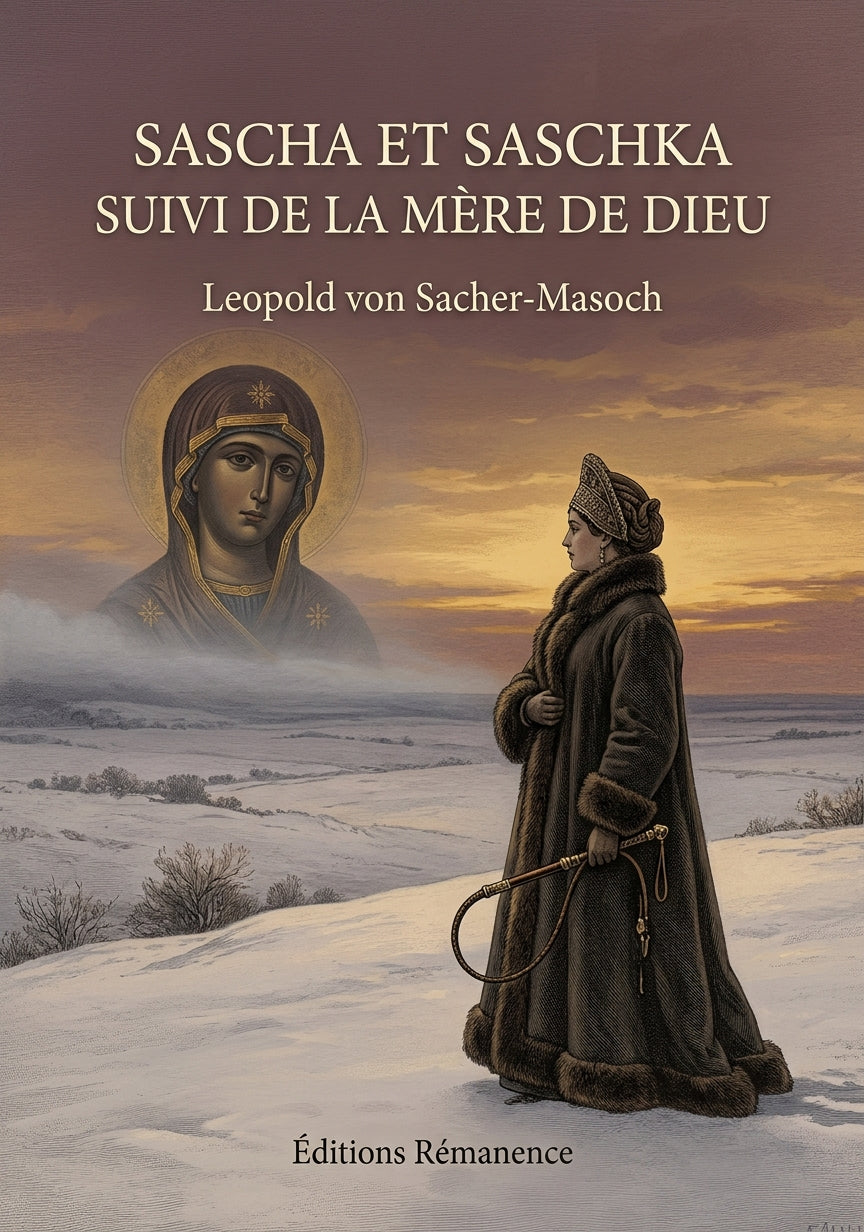 Livre Sascha et Saschka suivi de La Mère de Dieu par Leopold von Sacher-Masoch - Couverture - Editions Remanence
