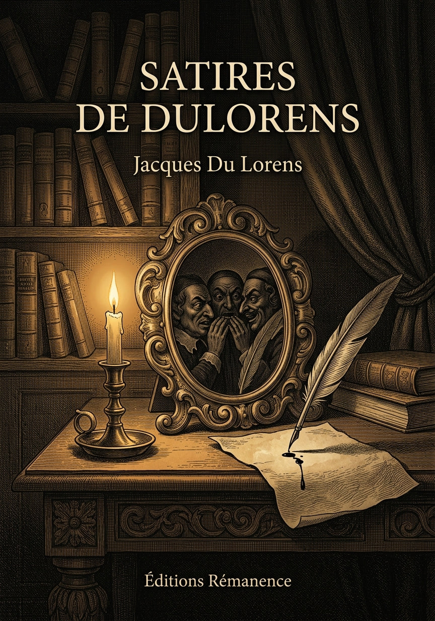 Livre Satires de Dulorens par Jacques Du Lorens - Couverture - Editions Remanence