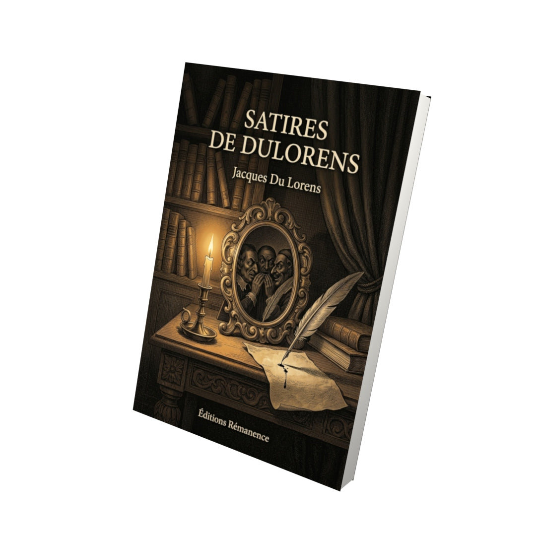 Livre Satires de Dulorens par Jacques Du Lorens - Vue 3D - Editions Remanence