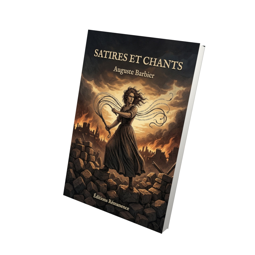 Livre Satires et Chants par Auguste Barbier - Vue 3D - Editions Remanence
