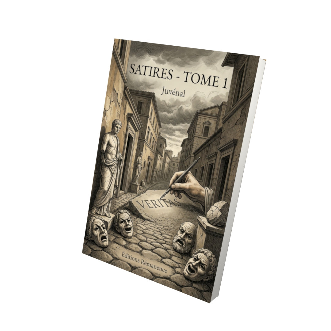 Livre Satires - Tome 1 par Juvénal - Vue 3D - Editions Remanence