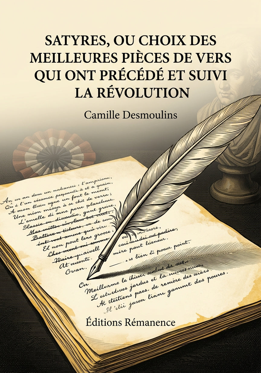 Livre Satyres, ou Choix des meilleures pièces de vers qui ont précédé et suivi la Révolution par Camille Desmoulins - Couverture - Editions Remanence