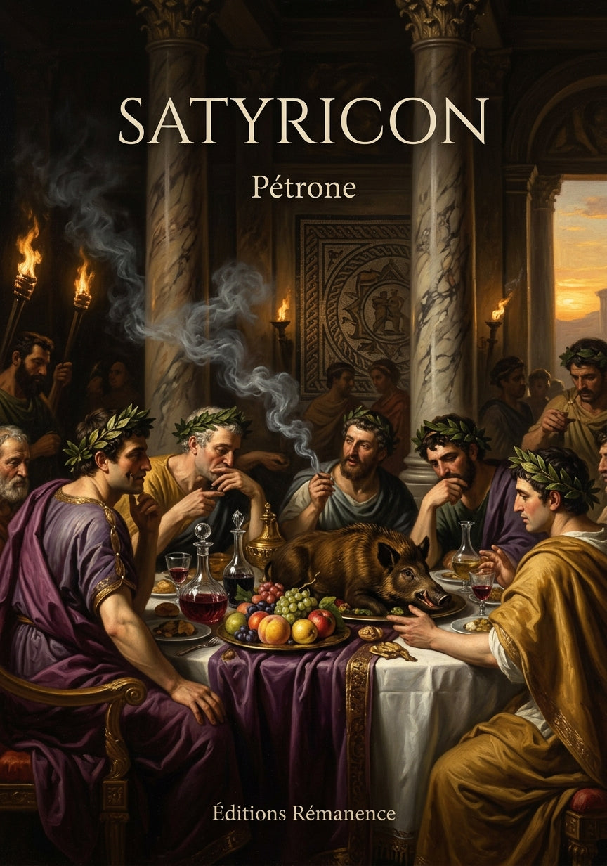 Livre Satyricon par Pétrone - Couverture - Editions Remanence