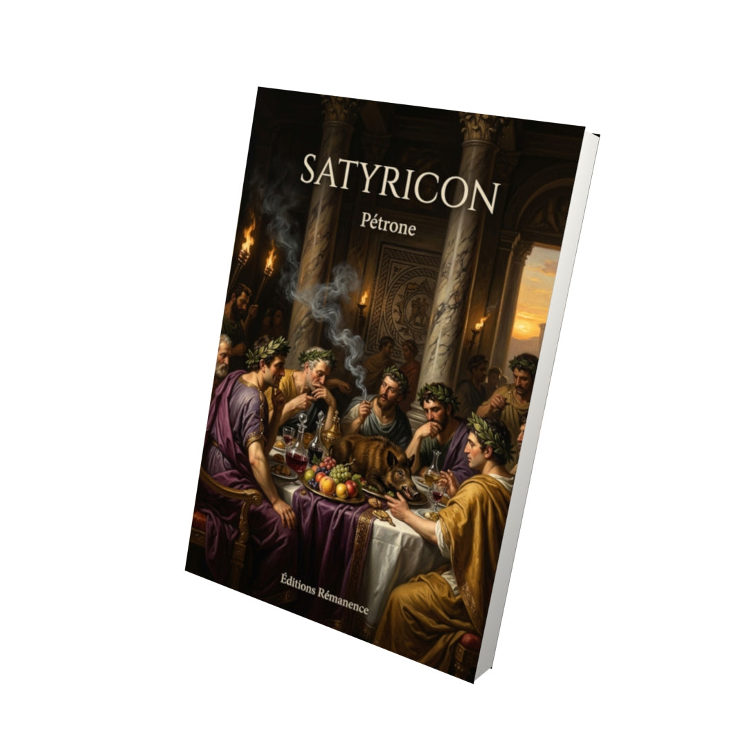 Livre Satyricon par Pétrone - Vue 3D - Editions Remanence