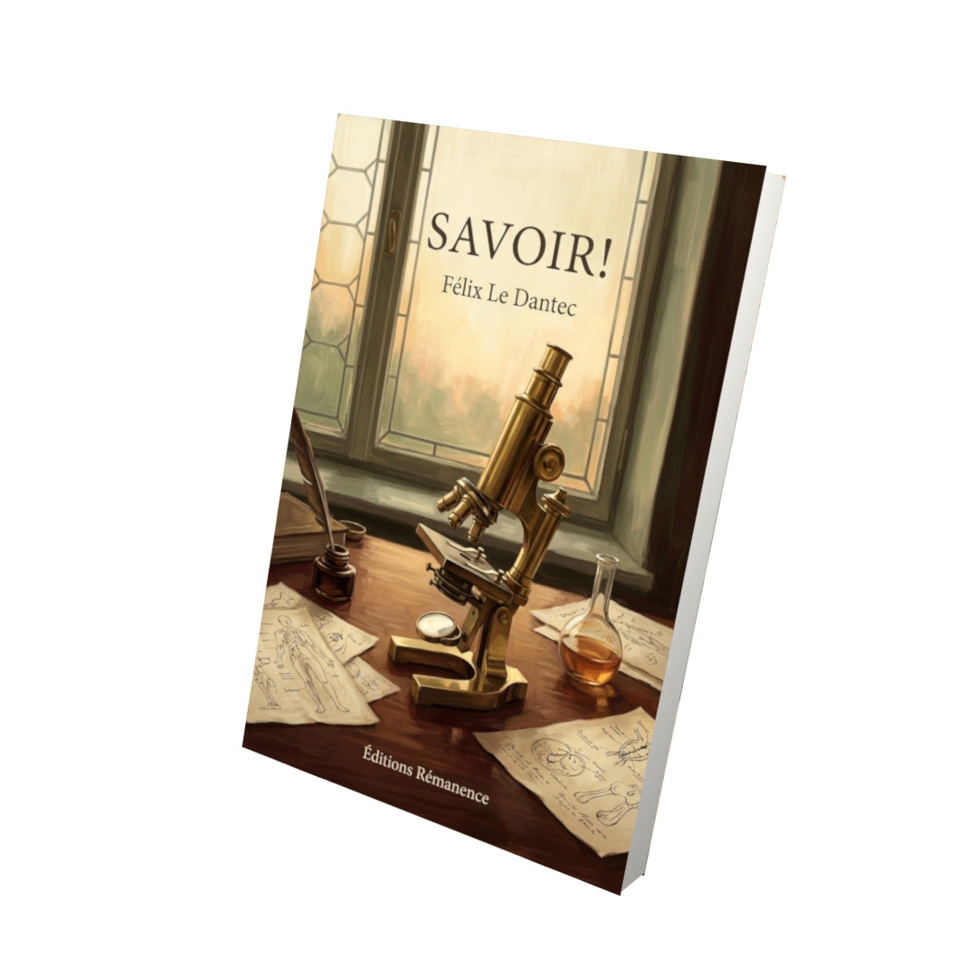 Livre Savoir ! par Félix Le Dantec - Vue 3D - Editions Remanence