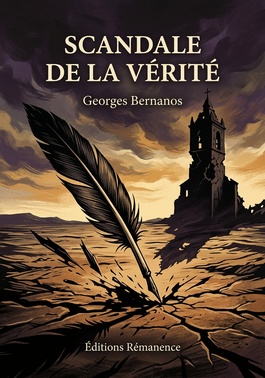 Livre Scandale de la vérité par Georges Bernanos - Couverture - Editions Remanence