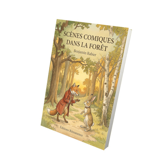 Livre Scènes comiques dans la forêt par Benjamin Rabier - Vue 3D - Editions Remanence
