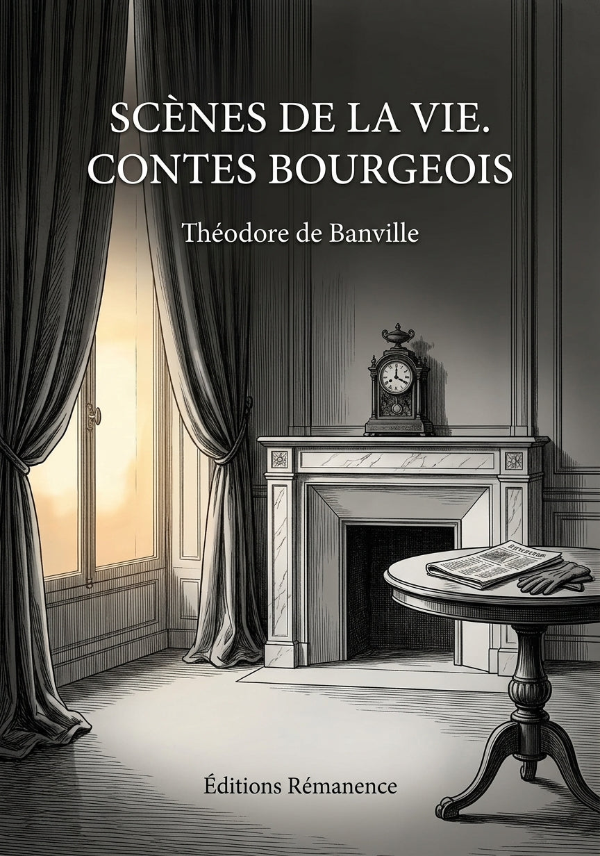 Livre Scènes de la vie. Contes bourgeois par Théodore de Banville - Couverture - Editions Remanence