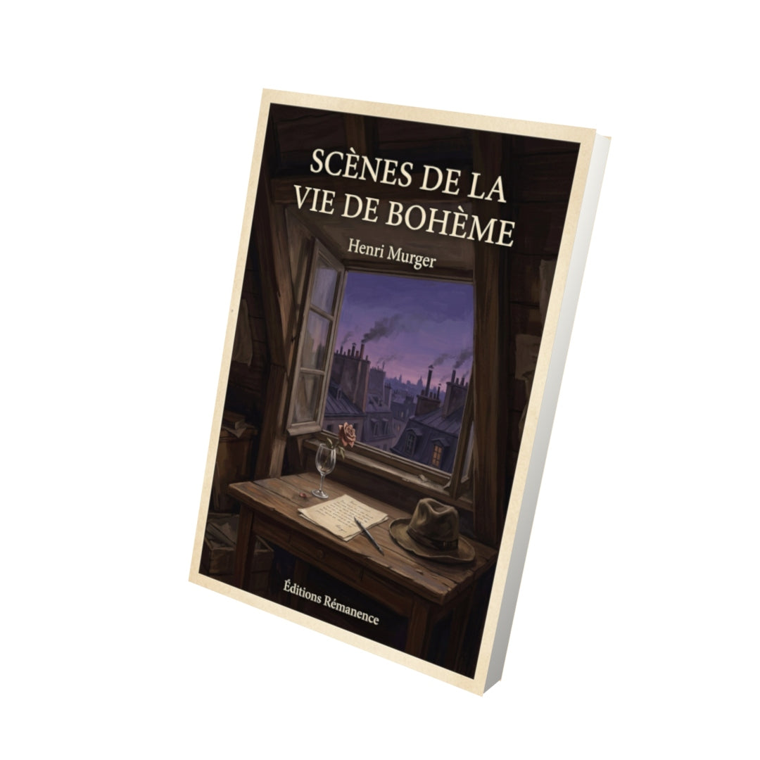 Livre Scènes de la vie de Bohème - Henri Murger - Vue 3D - Editions Remanence