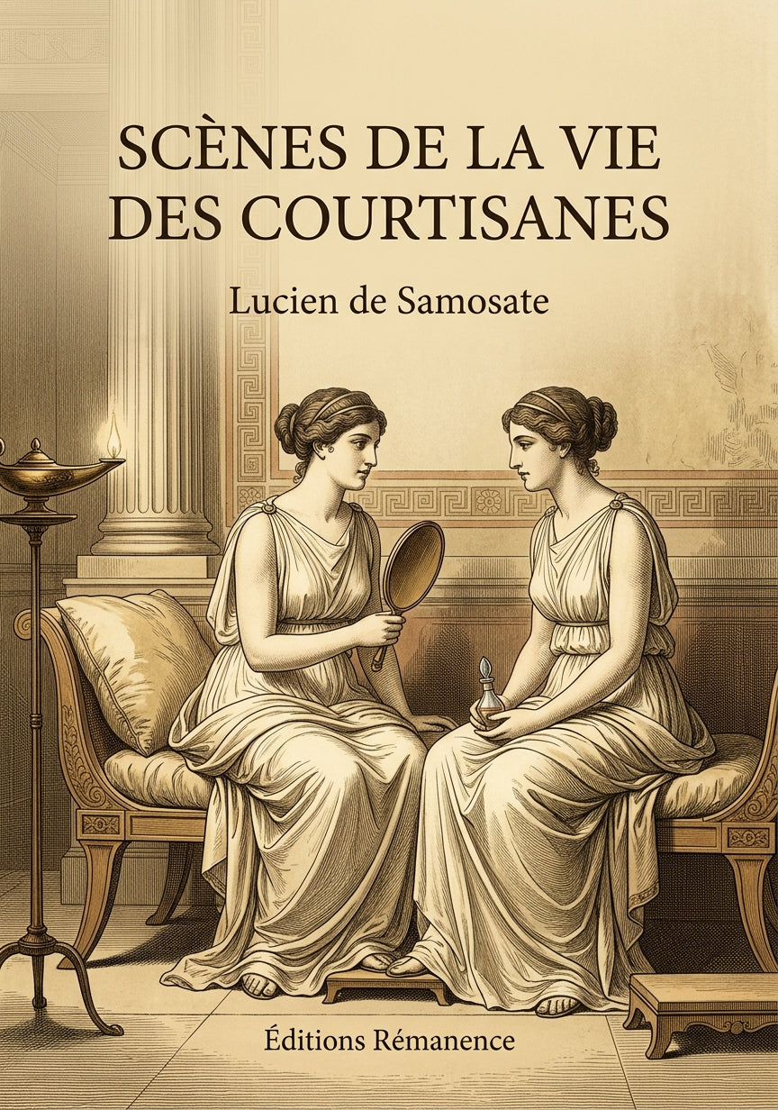 Livre Scènes de la vie des courtisanes par Lucien de Samosate - Couverture - Editions Remanence