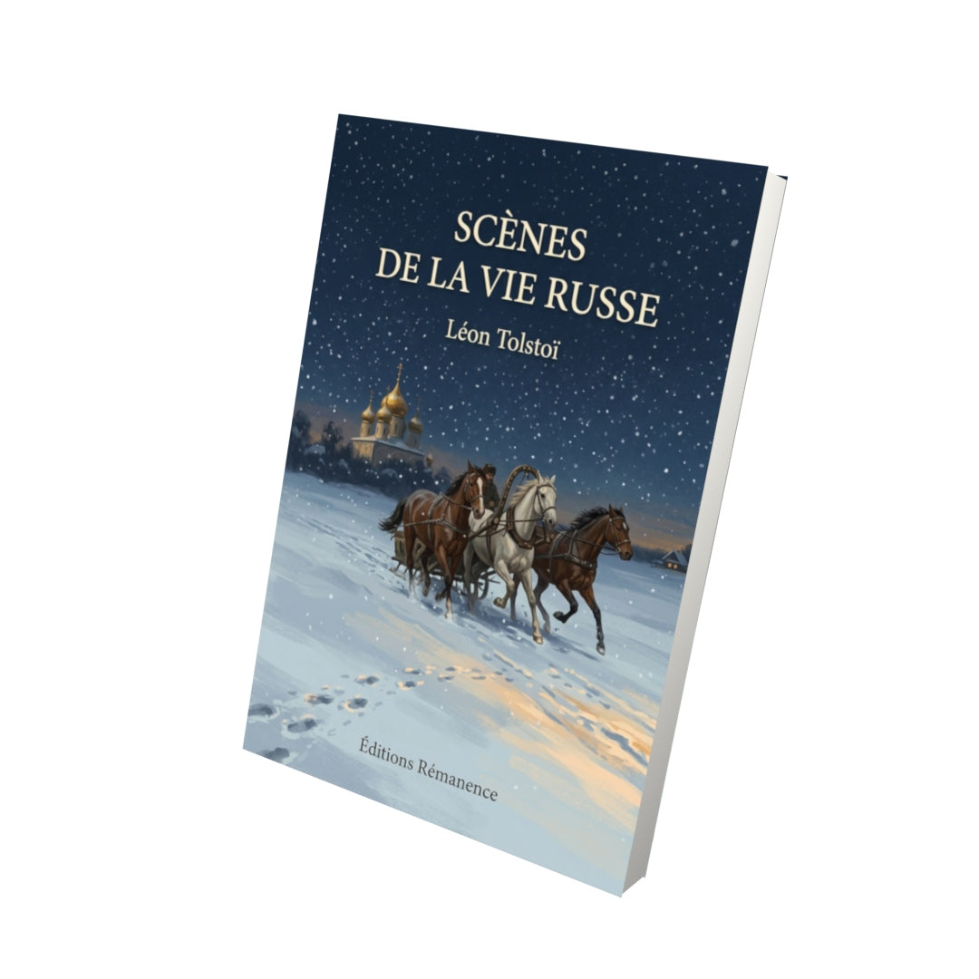 Livre Scènes de la vie russe par Léon Tolstoï - Vue 3D - Editions Remanence