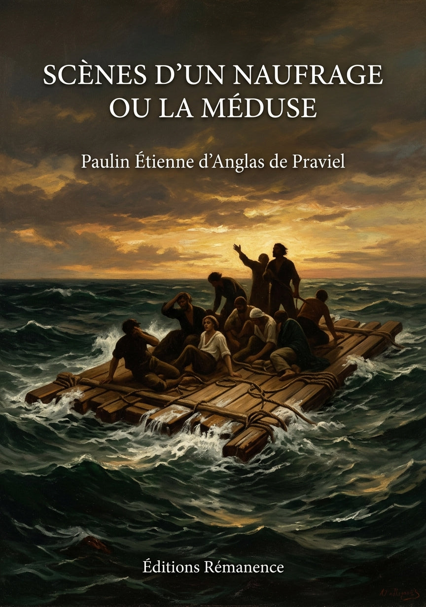 Livre Scènes d’un naufrage ou La Méduse par Paulin Étienne d’Anglas de Praviel - Couverture - Editions Remanence
