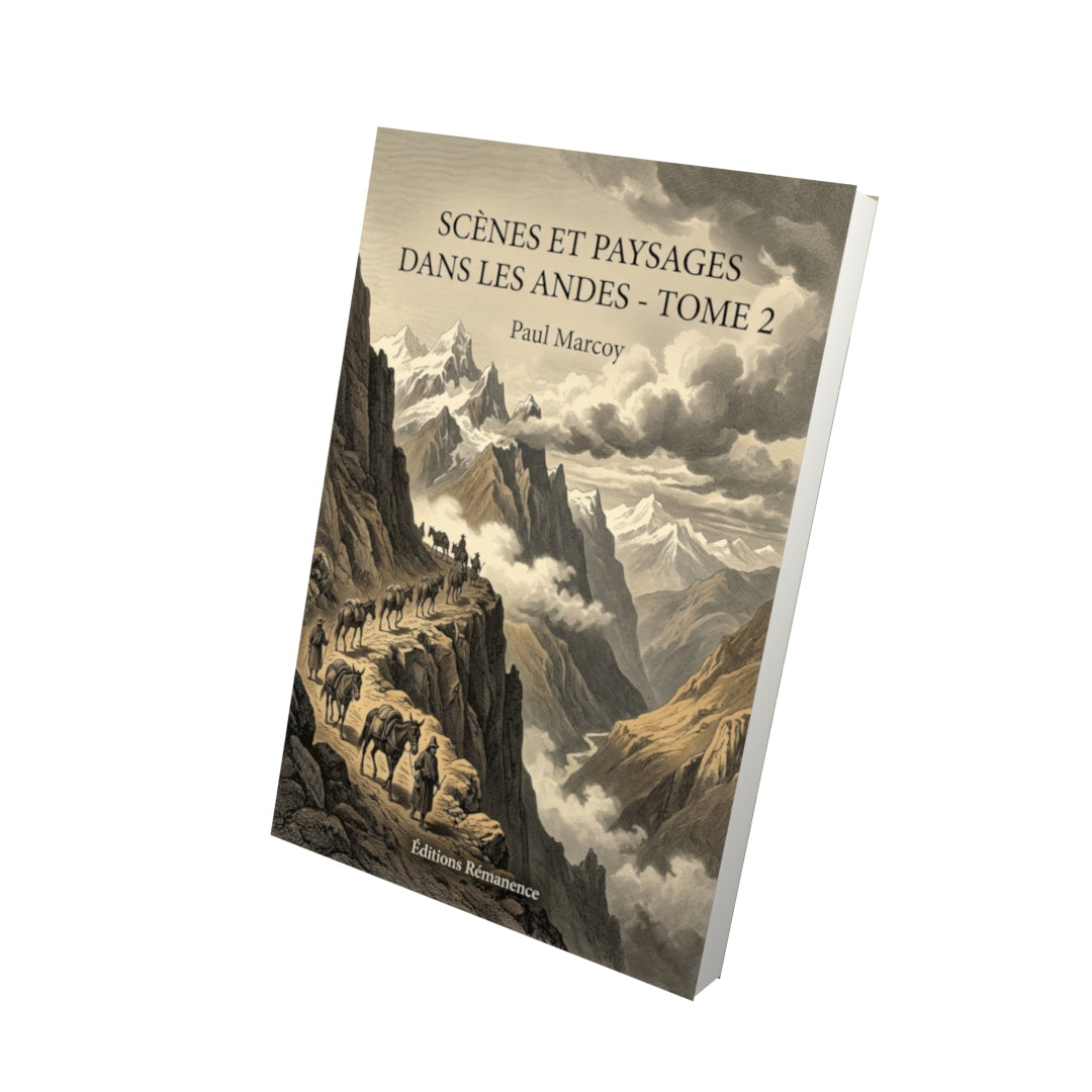 Livre Scènes et paysages dans les Andes - Tome 2 par Paul Marcoy - Vue 3D - Editions Remanence