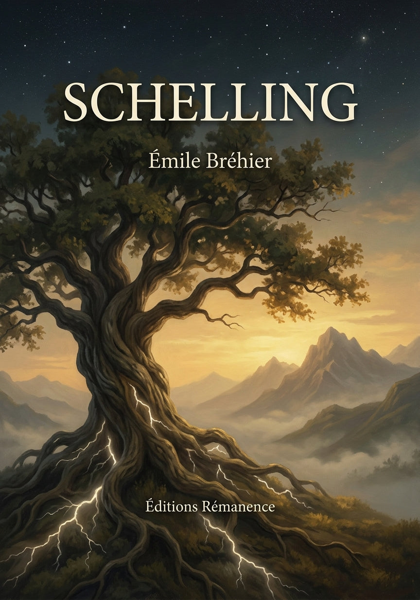 Livre Schelling par Émile Bréhier - Couverture - Editions Remanence