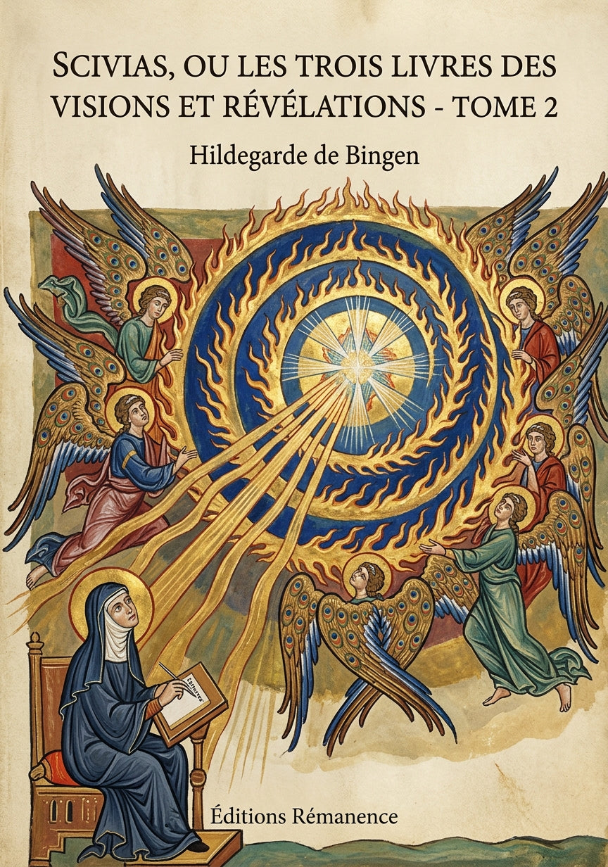 Livre Scivias, ou Les trois livres des visions et révélations - Tome 1 par Hildegarde de Bingen - Couverture - Editions Remanence