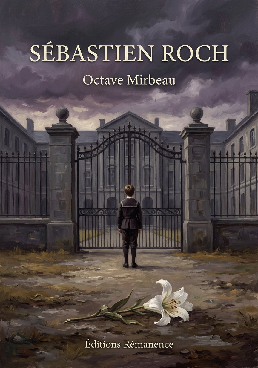Livre Sébastien Roch par Octave Mirbeau - Couverture - Editions Remanence