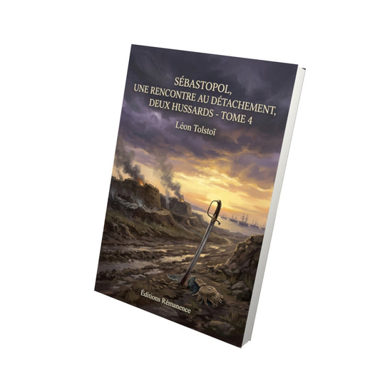 Livre Sébastopol, Une Rencontre au détachement, Deux Hussards - Tome 4 par Léon Tolstoï - Vue 3D - Editions Remanence