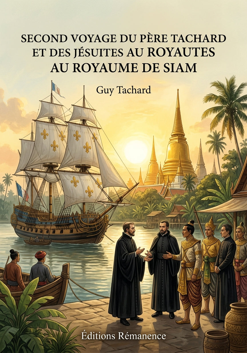 Livre Second voyage du Père Tachard et des jésuites au royaume de Siam par Guy Tachard - Couverture - Editions Remanence