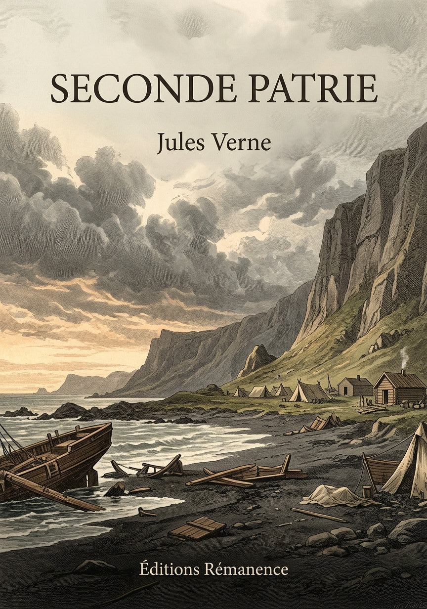 Livre Seconde Patrie par Jules Verne - Couverture - Editions Remanence