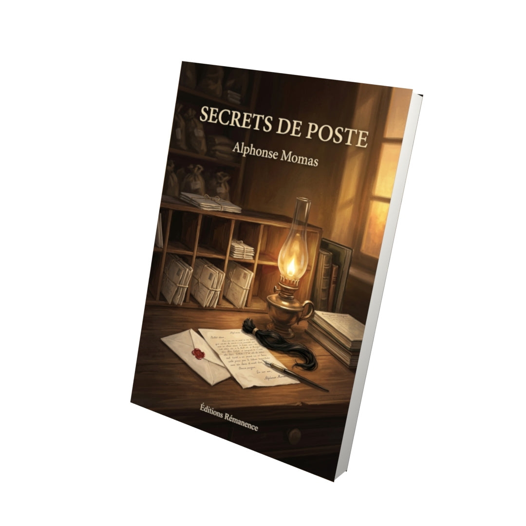 Livre Secrets de poste par Alphonse Momas - Vue 3D - Editions Remanence
