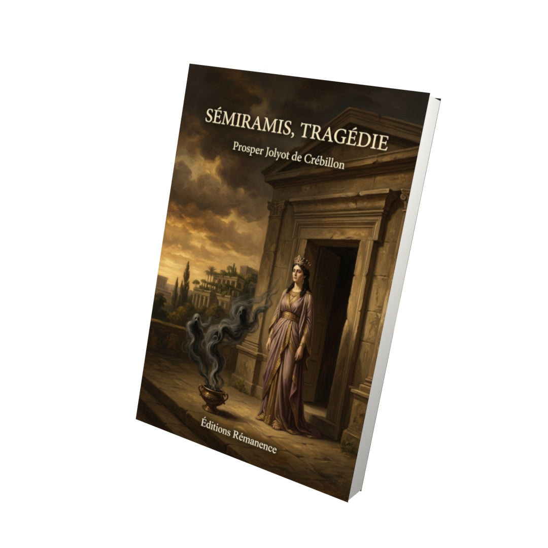 Livre Sémiramis, tragédie par Prosper Jolyot de Crébillon - Vue 3D - Editions Remanence