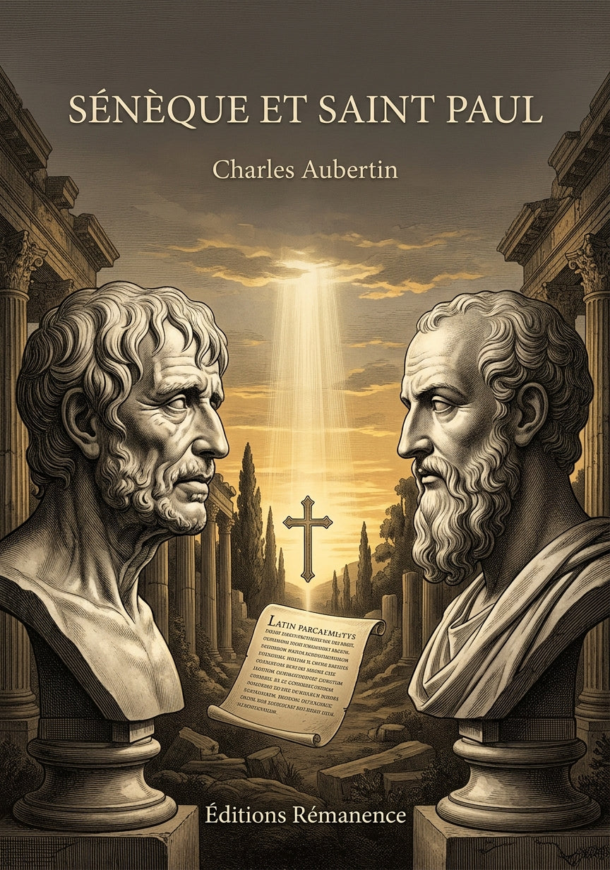 Livre Sénèque et Saint Paul par Charles Aubertin - Couverture - Editions Remanence