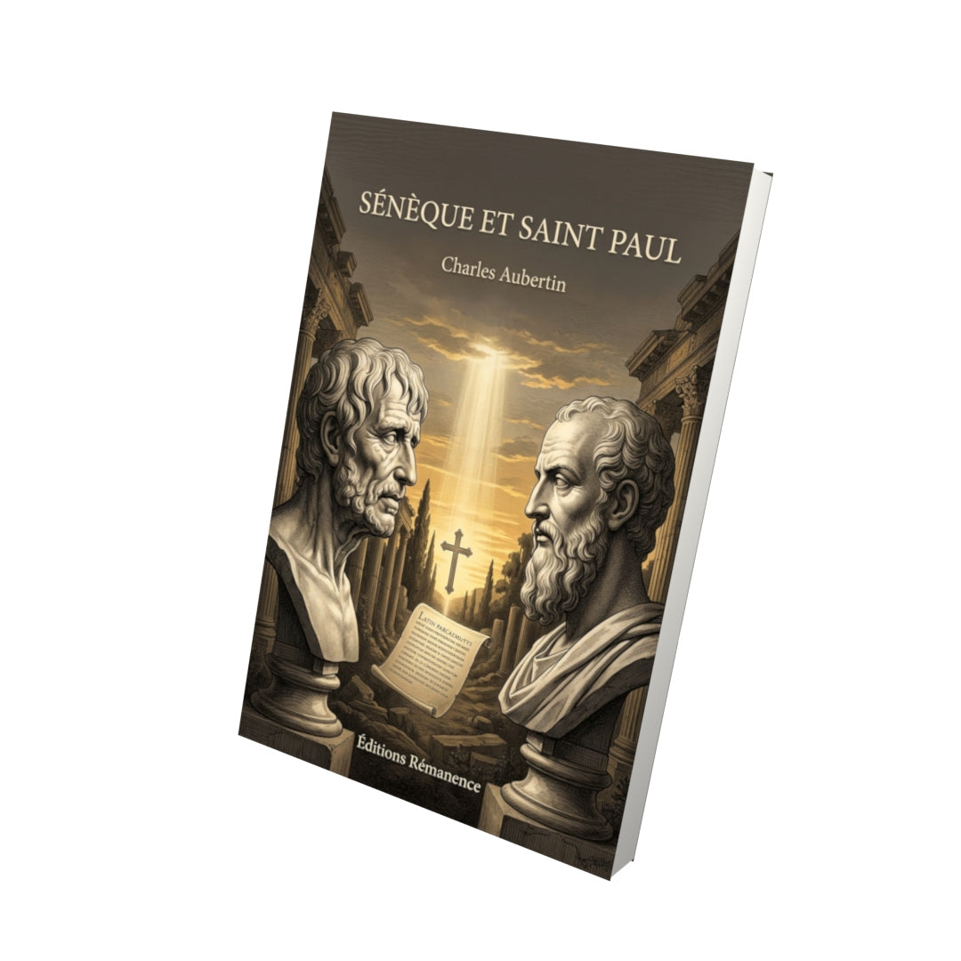 Livre Sénèque et Saint Paul par Charles Aubertin - Vue 3D - Editions Remanence
