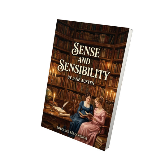 Livre Sense and Sensibility – Jane Austen - Vue 3D - Editions Remanence