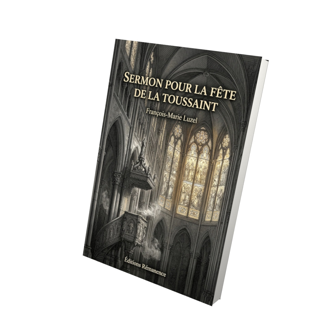 Livre Sermon pour la fête de la Toussaint par François-Marie Luzel - Vue 3D - Editions Remanence