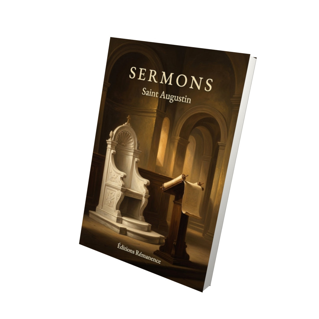 Livre Sermons - Saint Augustin - Vue 3D - Editions Remanence