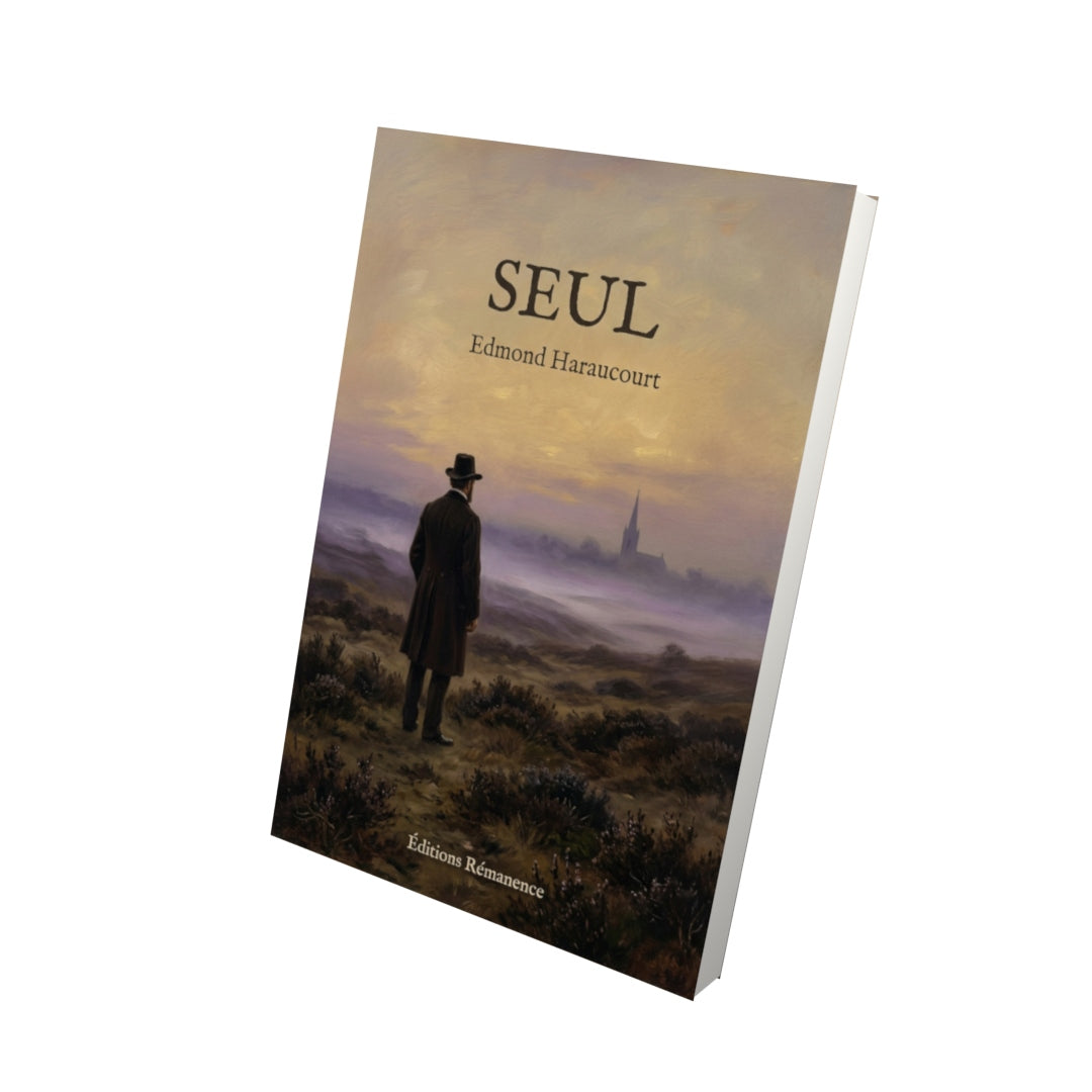 Livre Seul par Edmond Haraucourt - Vue 3D - Editions Remanence