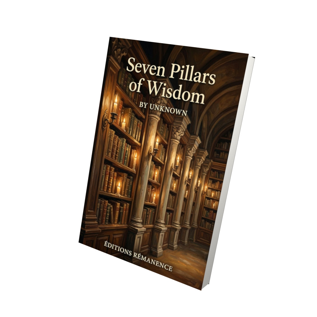 Livre Seven Pillars of Wisdom - Vue 3D - Editions Remanence