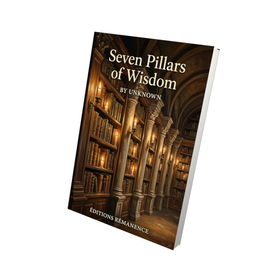 Livre Seven Pillars of Wisdom - Vue 3D - Editions Remanence