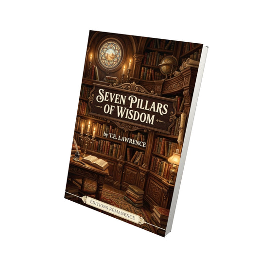 Livre Seven Pillars of Wisdom – T.E. Lawrence - Vue 3D - Editions Remanence