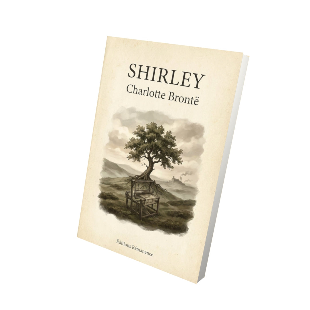 Livre Shirley – Charlotte Brontë - Vue 3D - Editions Remanence