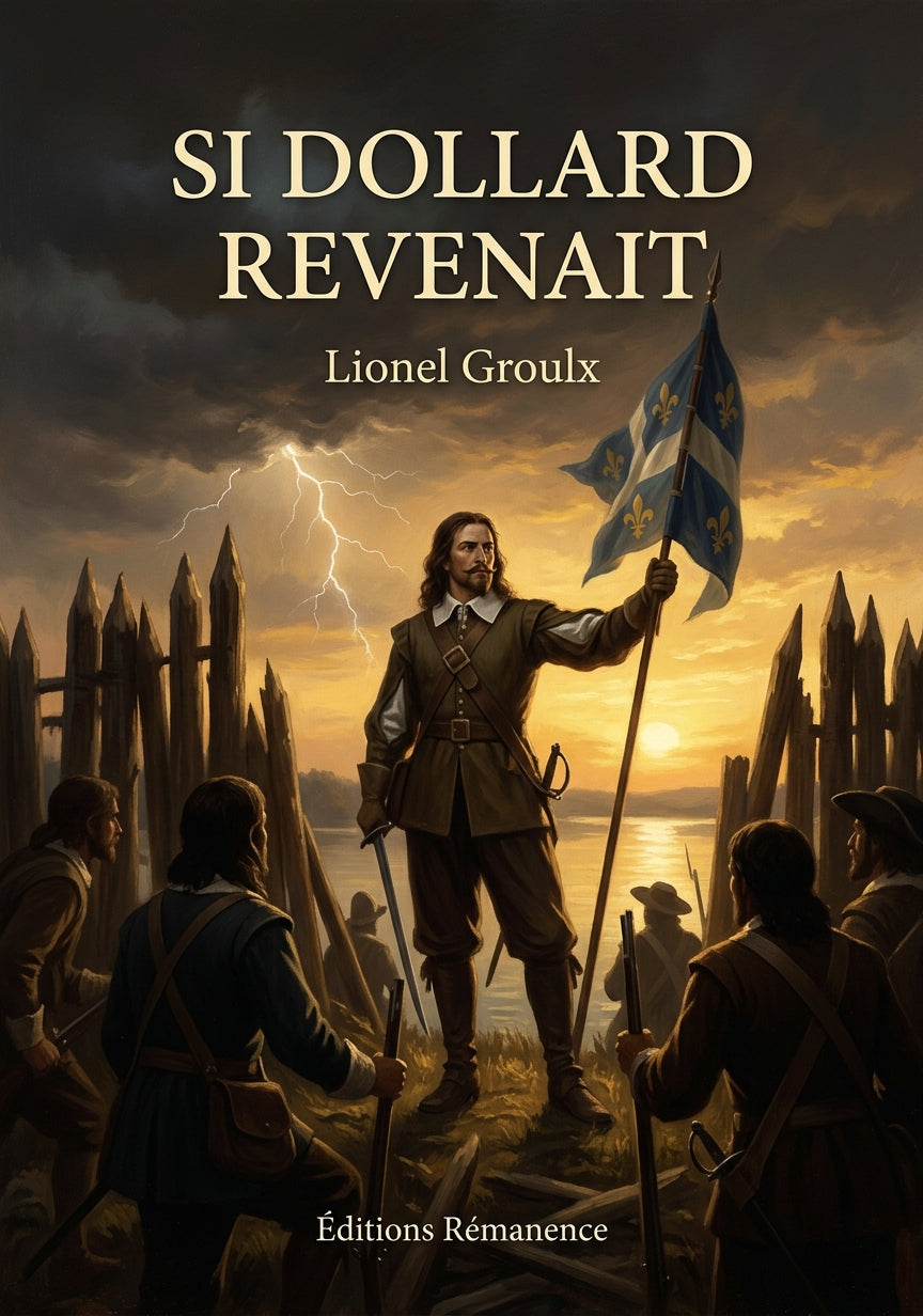 Livre Si Dollard revenait par Lionel Groulx - Couverture - Editions Remanence