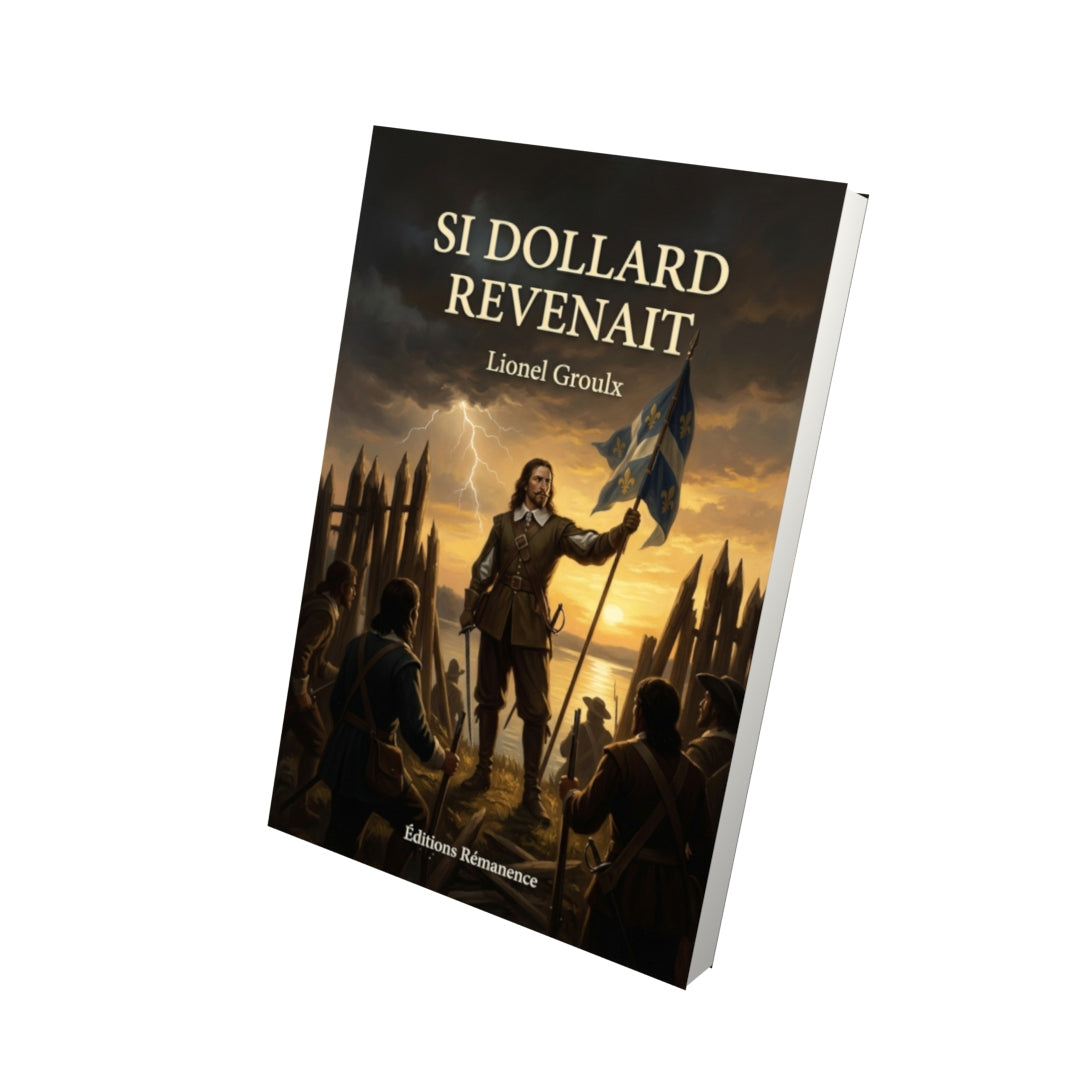 Livre Si Dollard revenait par Lionel Groulx - Vue 3D - Editions Remanence