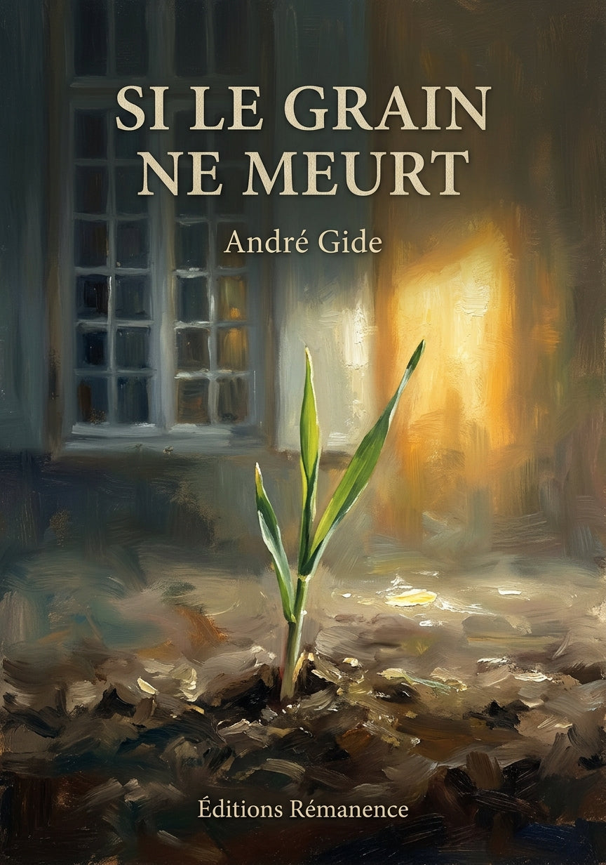 Livre Si le grain ne meurt par André Gide - Couverture - Editions Remanence
