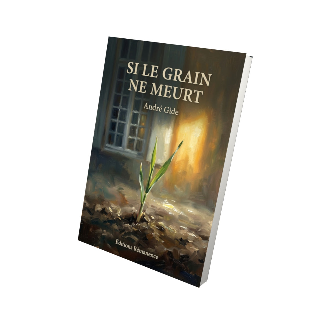 Livre Si le grain ne meurt par André Gide - Vue 3D - Editions Remanence